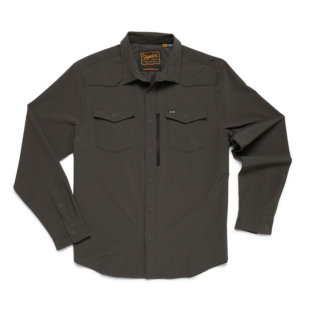 Emerger Tech Long Sleeve Shirt- Antique Black